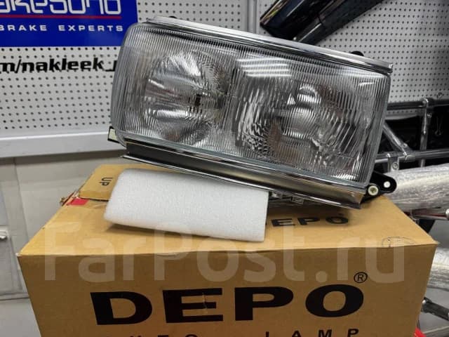 Фара новая DEPO LC80 89-97/Евросвет/Хром/окант