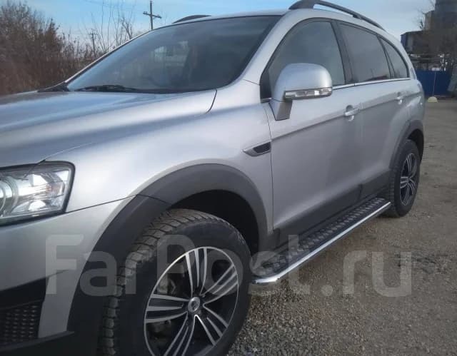 Подножки итальянская нержав. сталь Chevrolet Captiva 2012