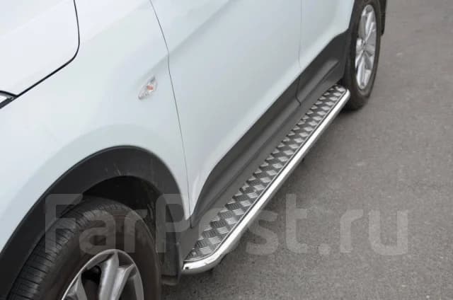 Подножки итальянская нержав. сталь Hyundai Creta