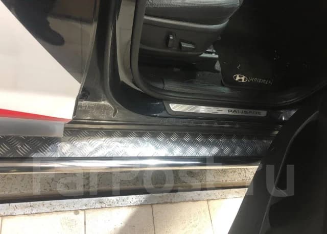 Подножки итальянская нержав. сталь Hyundai Palisade