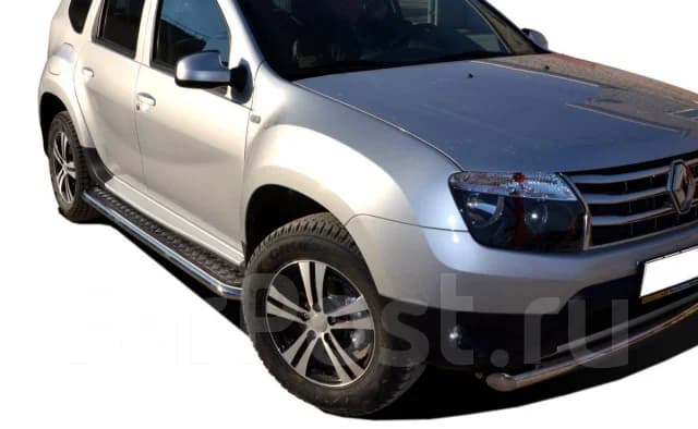 Подножки итальянская нержав. сталь Renault Duster