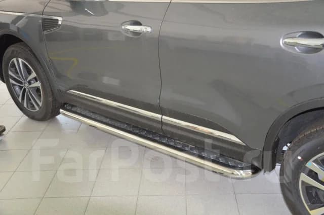 Подножки итальянская нержав. сталь Renault Koleos