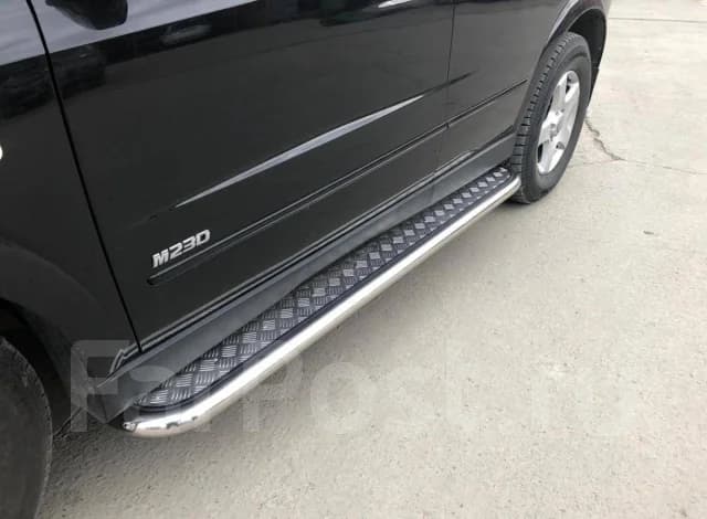 Подножки итальянская нержав. сталь Ssang Yong Kyron