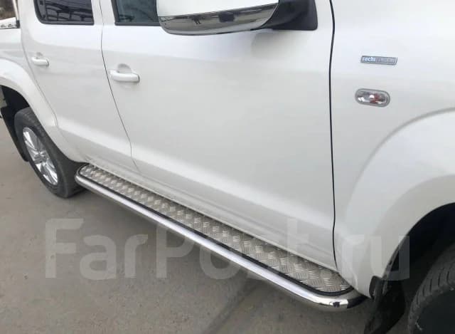 Подножки итальянская нержав. сталь Volkswagen Amarok