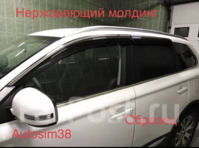Ветровики дверей OE-Style Land Cruiser 300 - нерж. молдинг