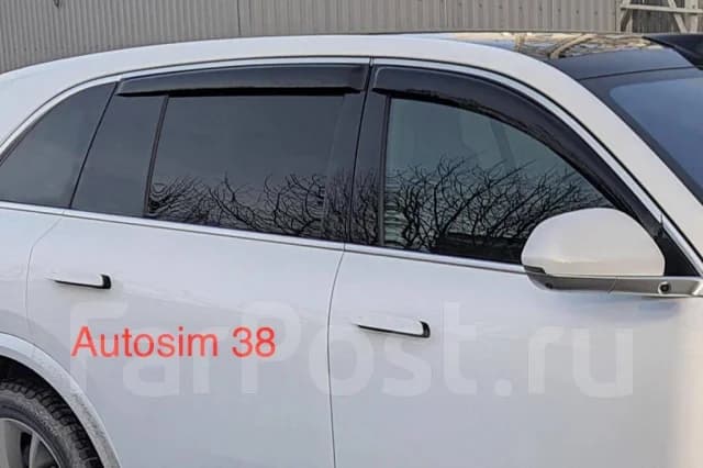 Ветровики дверей OE-Style LiXiang L7/L9 темный/нерж. молдинг