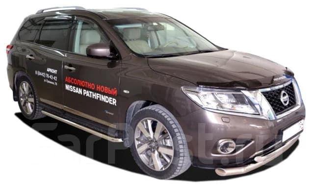 Подножки нержав. сталь Nissan Pathfinder